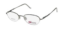 NEW SWANK LILAC GLASSES WOMENS SILVER 50-19-135 OVAL HALF-RIM VINTAGE METAL 770