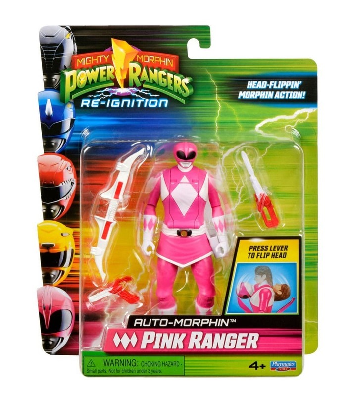 Power Rangers Auto Morphin Pink Ranger Figure Reignition MMPR 2025