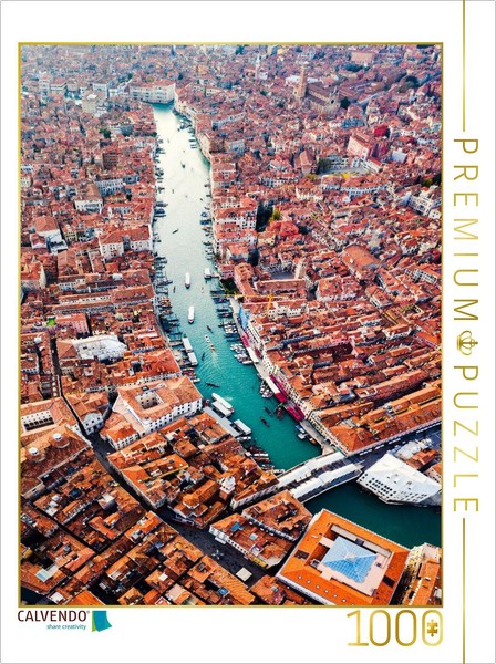 Calvendo Puzzle Luftaufnahme Des Canal Grande | 1000 Teile Lege-GrößE 64 × 48 Cm-image