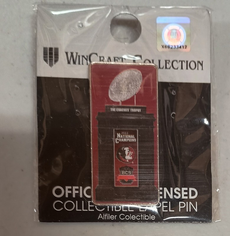 2013 Florida State National Champions Collector Pin