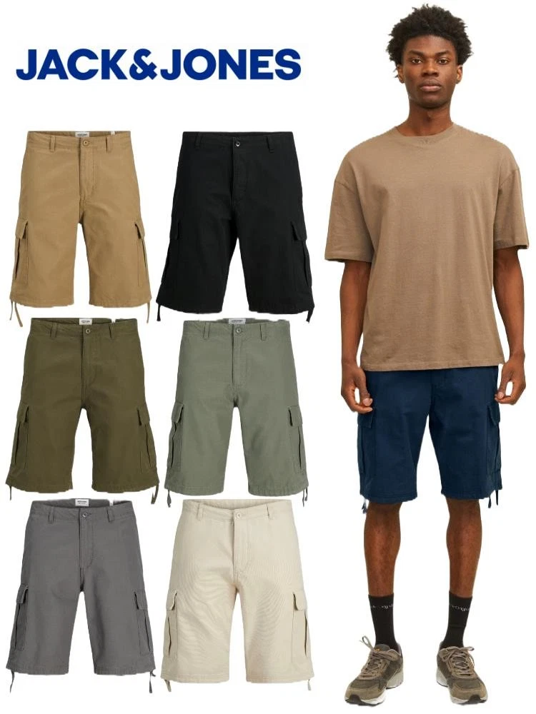 Jack & Jones Mens Shorts, Summer Cotton Cargo Combat Shorts UK, Size XS TO XXL
Opens in a new window