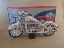 Xonex Blechspielzeug Motorrad weiß Harley Davidson 