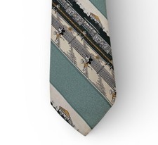 Vintage Mickey Mouse Tie Cervantes Made in USA Tennis Walt Disney Blue