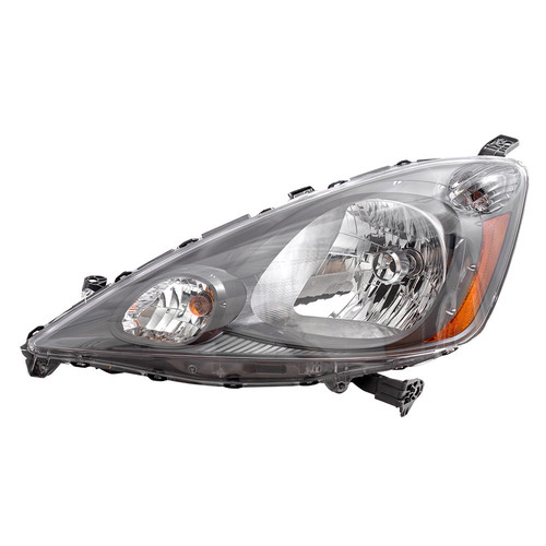 For Honda Fit 09-13 Drivers Headlight Headlamp Lens Assembly - w/ Grey Bezel