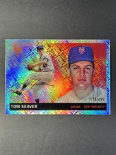 Tom Seaver 2025 Topps Chrome Platinum #437 Topps Refractor /499 New York Mets
