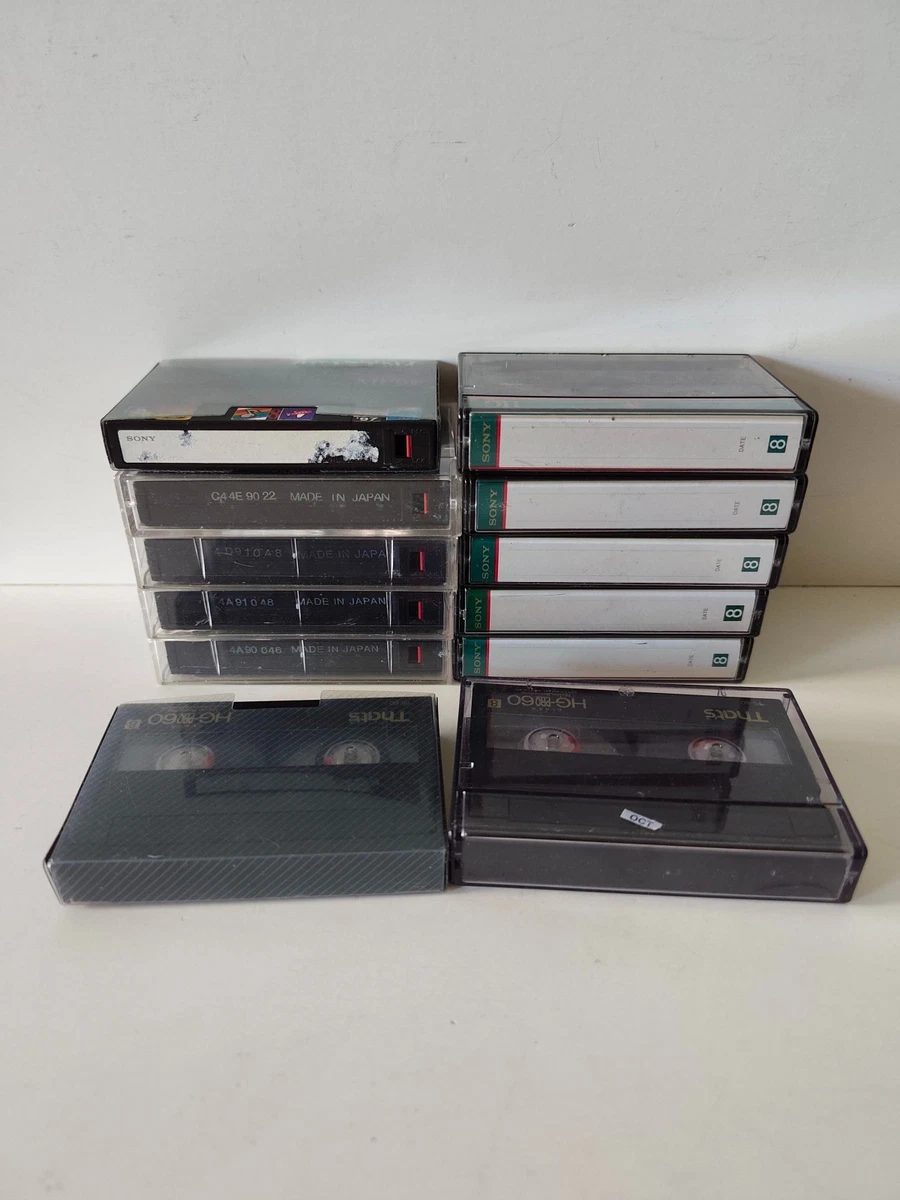 Lote 12 Casete 8 mm Vídeo 8 Videocámara Sony Metal HG MP Eso son 60 90 minutos
