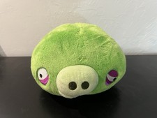 Angry Birds 8  Helmet Corporal Pig Plush Toy Commonwealth 2010 Missing Hat 