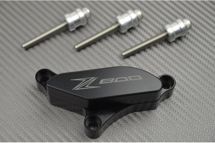 Tampons de carter moteur pour KAWASAKI Z800 2013-2016 en aluminium noir
