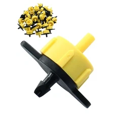 50 Pcs Drip Irrigation Drippers 1/2 GPH Adjustable Irrigation Emitters Water