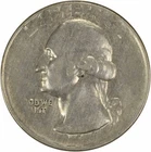 1964 Washington Silver Quarter Struck on Dime Stock AU Uncertified #958