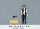 Han Solo BIG HEAD 100% Complete Star Wars 1977 Kenner Action Figure NO REPRO