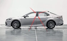 Toyota Camry 2017-2024 Door Pillar Trim Set Gloss Black 4pcs New