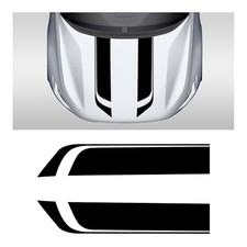 Car Hood Decal Sticker, Automotive Side Body Stripe Graphics Racing Black