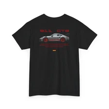 Porsche 911 GT3 T-Shirt – Racing Sports Car Graphic Back Print Tee