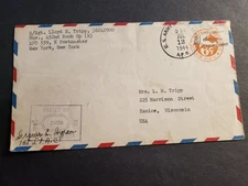 APO 559 ELVEDEN, ENGLAND 1944 Censored WWII Army Cover 452 BOMB Gp (H) APO 598