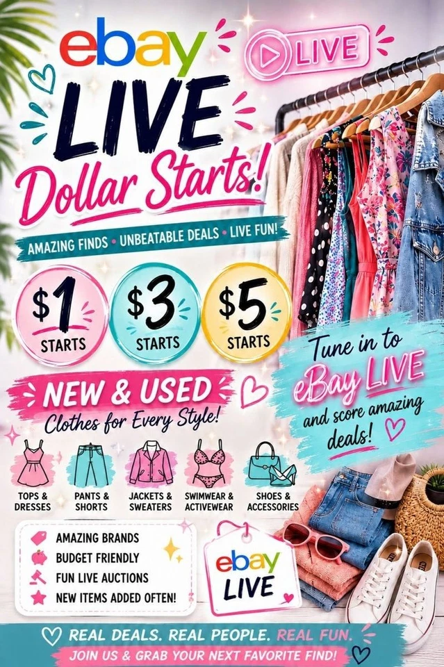 🛍️ Random Pulls & Thrift Finds | New & Used | $1, $3 & $5 Starts!