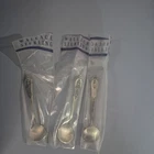 3 Wallace Sterling Silver Salt Spoons 2 1/2" Factory Sealed -