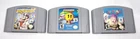 Lot 3 Nintendo 64 Nus-006 USA Games Paperboy, DR Mario 64, Ms. Pac-Man UNTESTED