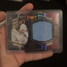 2022 Panini Select - Rookie Jumbo Swatches Joe Ryan Tri-Color Prizm /99 MEM, RC