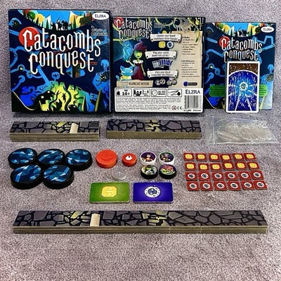 Catacombs Conquest Board Game Elzra Complete 2-4 Players Flick Game 2018