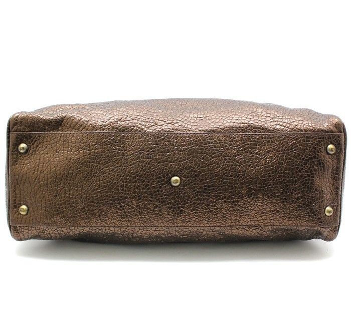 Fendi 8BN162 Brown Bronze Metallic Shoulder Bag 28257301 thumbnail 3