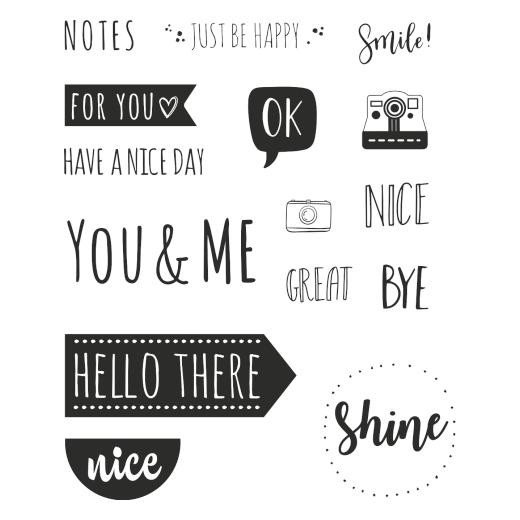 Knorr Prandell Clear Stamps - Hello
