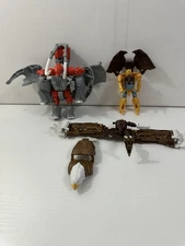 Transformers Beast Wars Magnaboss Parts Lot Of 3 Elephant , Lion, Eagle PARTS