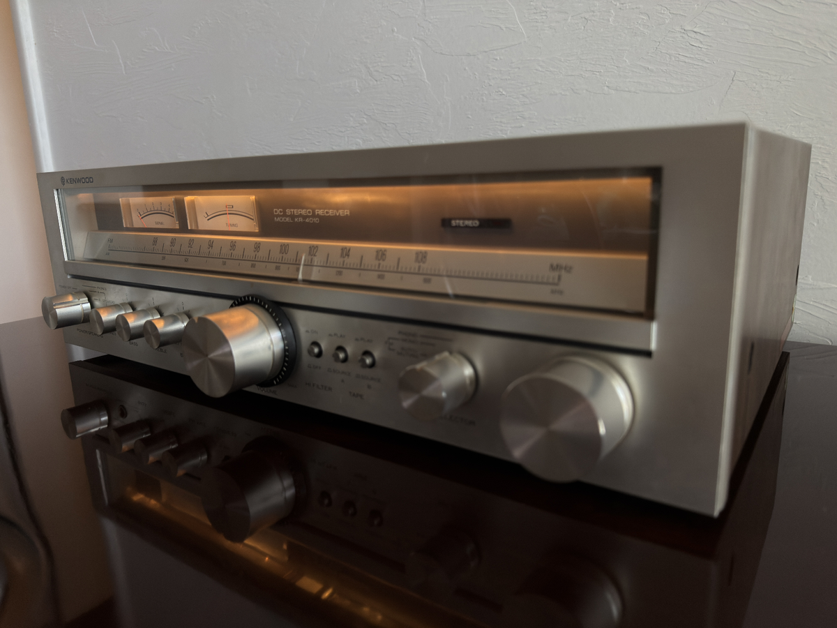 Kenwood KR-4010 Stereo Receiver – Vintage 1970s Silver Face