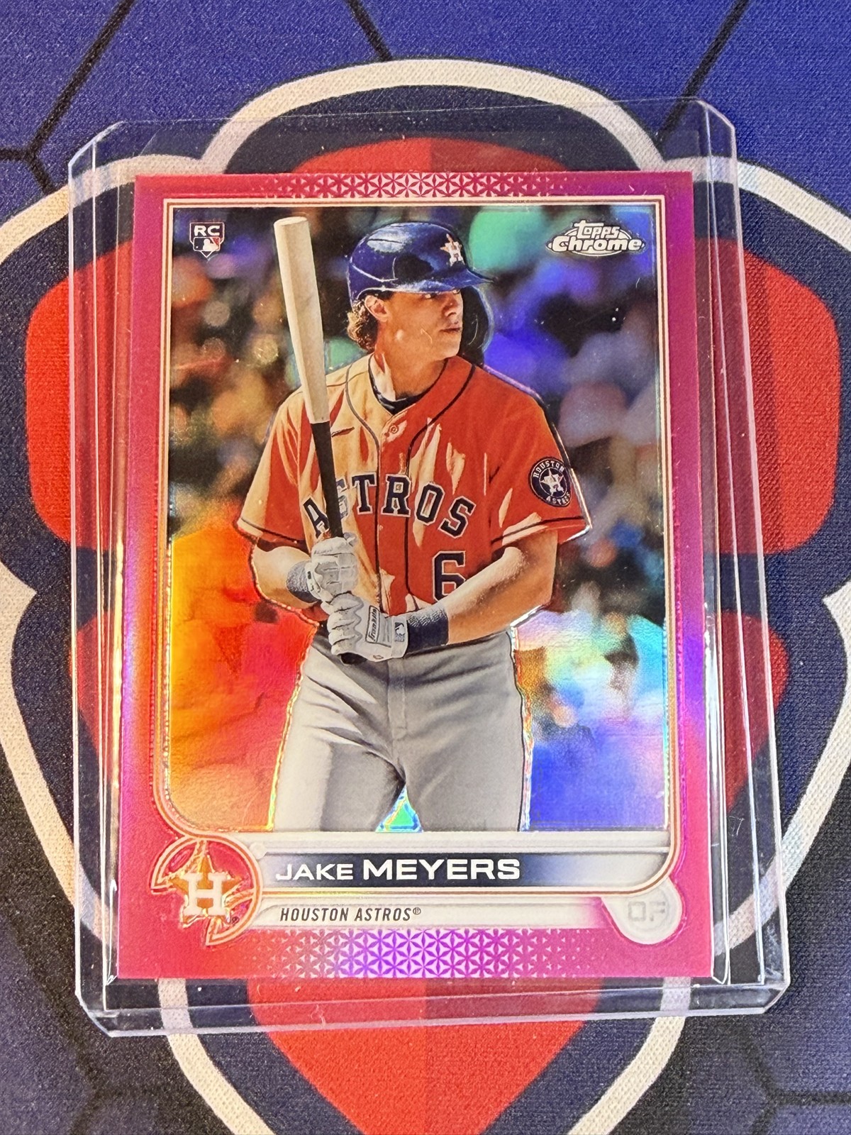 2022 Topps Chrome - Jake Meyers #114 Magenta Refractor /399 (RC)