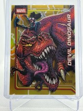 2026 Topps Chrome Marvel Devil Dinosaur #110 True Gold Refractor /50