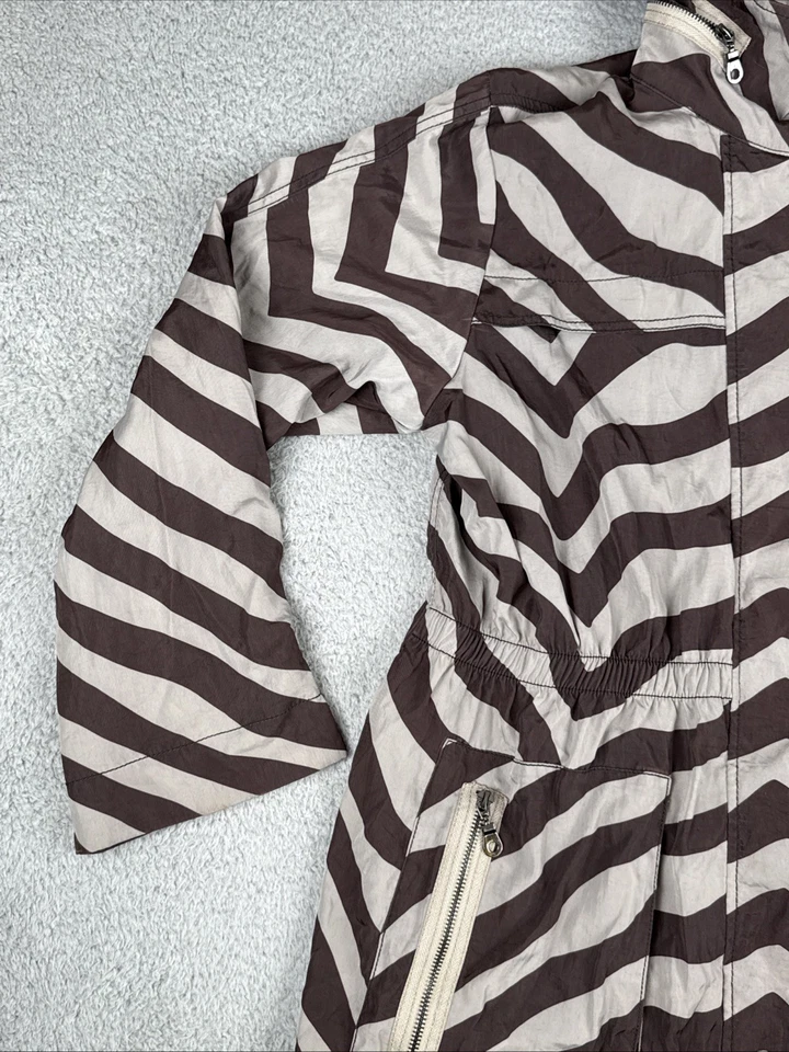 Chaqueta Casablanca Gabardina con Capucha Marrón Tostado Para Mujer Talla L Cremallera Cortavientos Foto 3 de 4