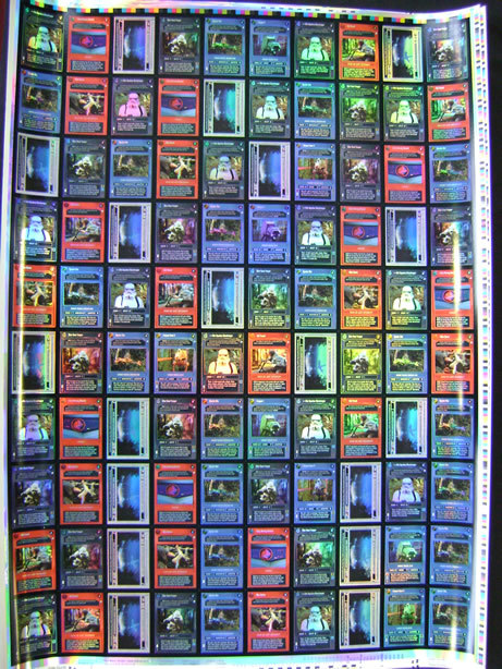 Star Wars CCG Endor Foil UNCUT SHEET Dark Side | eBay