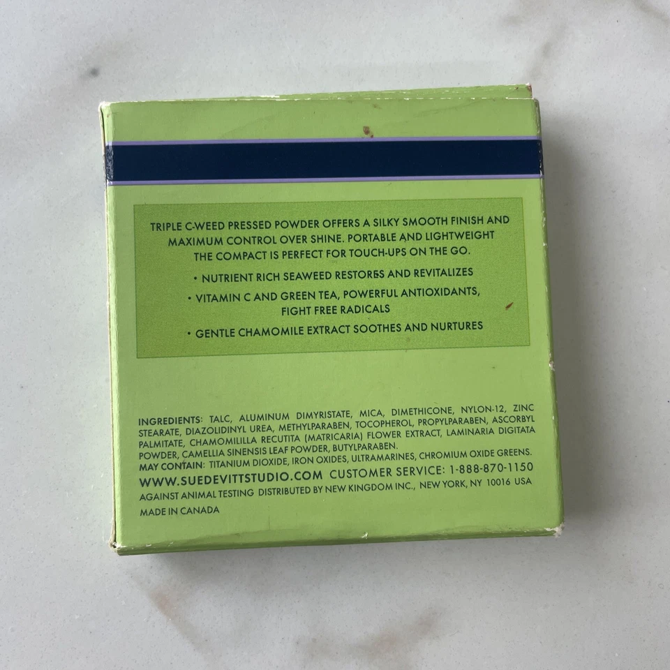 Sue Devitt Triple C-Weed Pressed Powder - Quiet & Still Make up NIB deals sales - Image 2 of 3