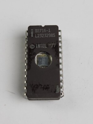 Vintage Intel D2716-1 EPROM 2Kbit 24-Pin IC Processor Chip (1977, L23223