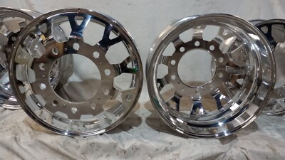 22'' or 22.5'' Lorey Dually Wheels FORD CHEVY GMC DODGE ADAPTERS AND CAPS