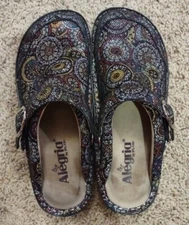 Alegria Seville Spiro Multi Color Women’s Size 36 SEV-325 Comfort Clog Shoes