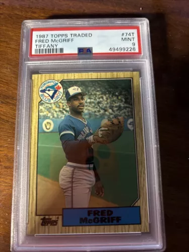 1987 Topps Traded Fred McGriff Tiffany #74t PSA 9