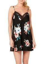 INC International Concepts Floral Lace-Trim Chemise Nightgown - Small short gown
