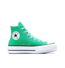Converse Chuck Taylor All Star Lift Platform 9 Women High Tops Apex Green