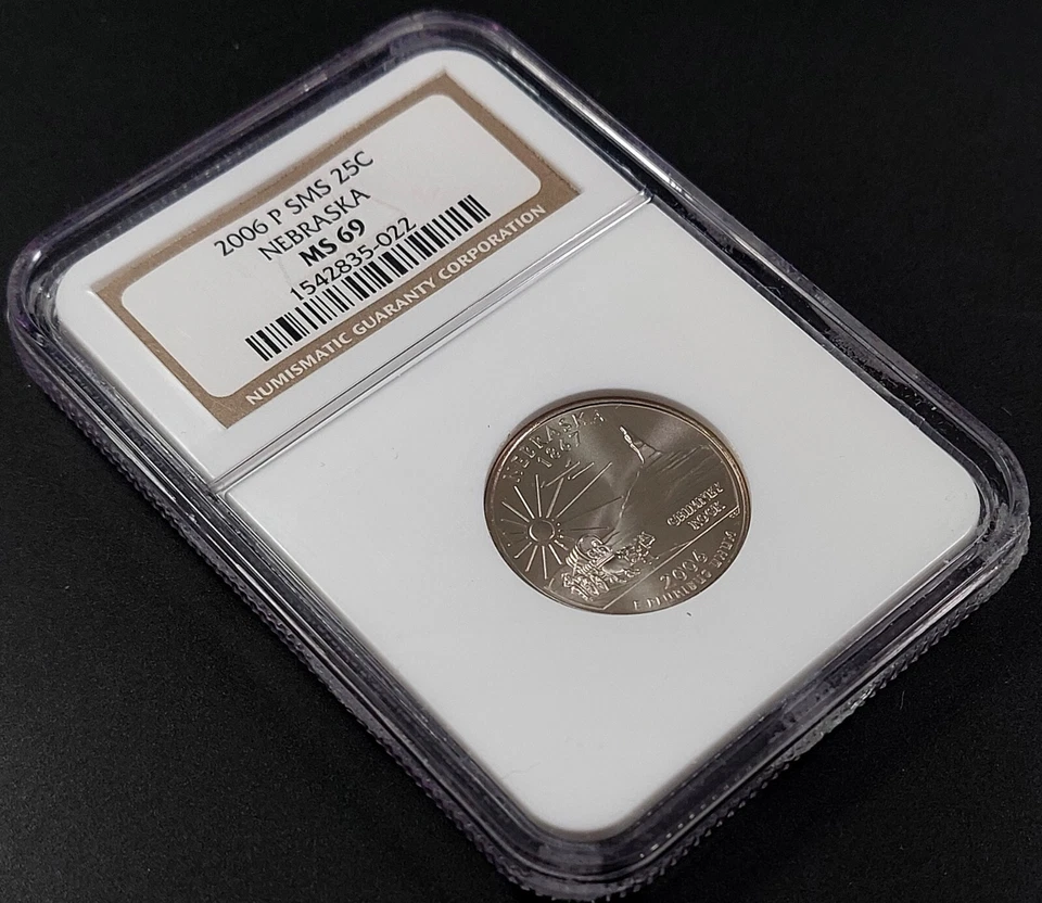 2006 P SMS Nebraska State Quarter certified MS 69 by NGC! - Image 2 of 4
