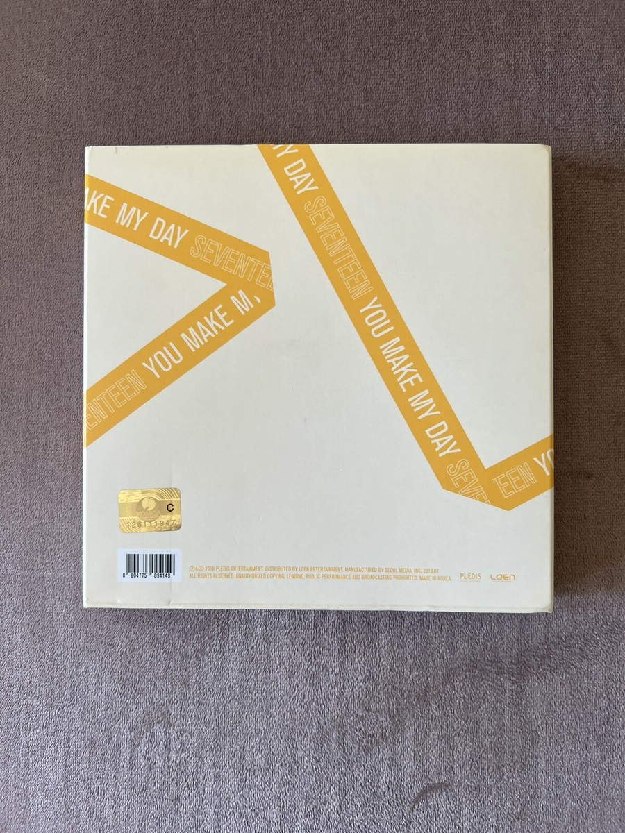 Seventeen You Make My Day album signed by JUN - Meet version