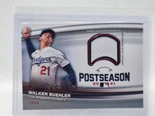 2022 Topps Baseball Series 1 Walker Buehler Postseason Performance Relic /99