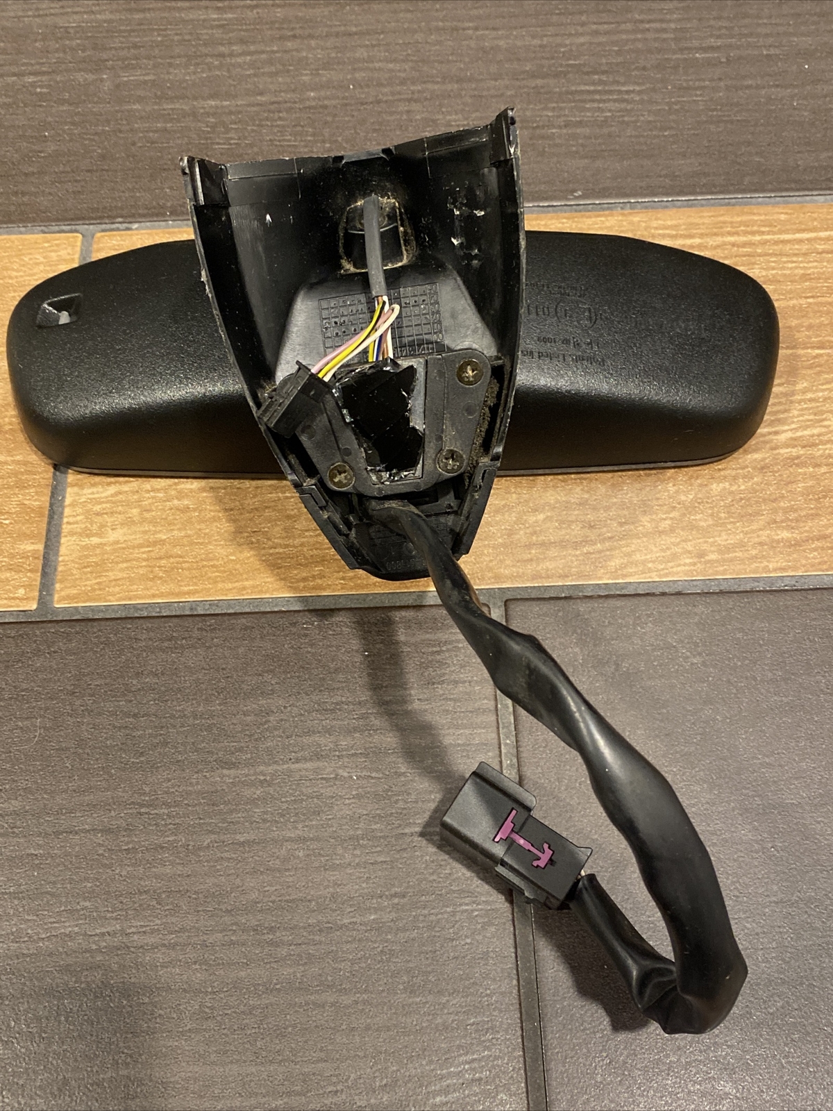 2004 - 2013 OEM MASERATI QUATTROPORTE REAR VIEW MIRROR AUTO DIM + Plug & Wires