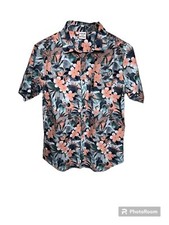 NEW Hurley Hawaiian Floral Button Up Shirt Men's Size Small - NWT