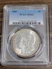 1885 $1 Morgan Dollar Silver Coin PCGS MS61
