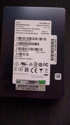 480GB 6G SATA 2,5" 5100 MAX HP MK000480GWEZH