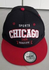 NEU!!! Cap/Kappe "SPORTS CHICAGO 1976" Stickerei, Schwarz/Rot NEU!!!
