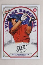 William Bergolla - 2023 Onyx Vintage On-Card Autograph Black #4/5 Phillies