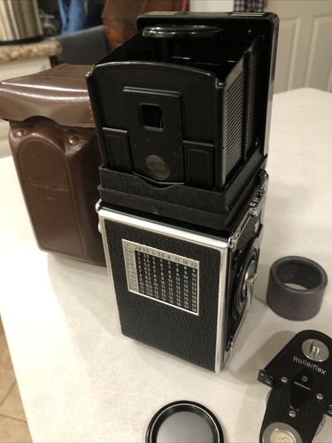 Rolleiflex 2.8F TLR, Planar 80mm - Exl't Cond, Working Meter, In USA - Picture 7 of 21