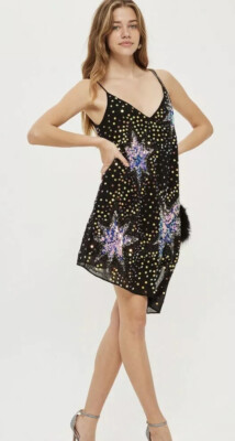 topshop embellished dress